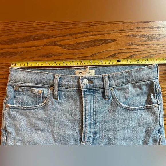 Madewell Perfect Vintage Jean in Fiore Wash Women Size 29 Straight Leg Blue - Picture 10 of 13